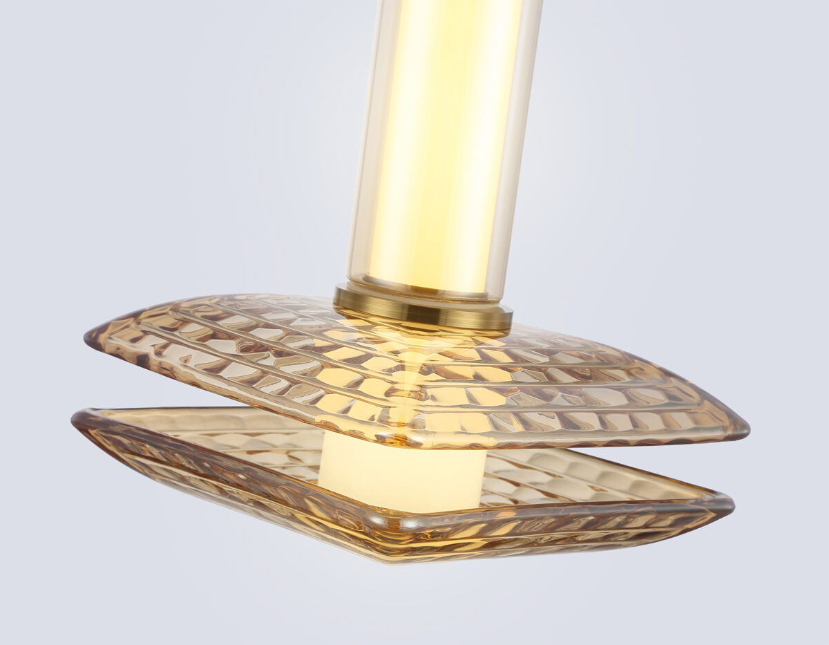 LH31001 BS/TI латунь/янтарь 10W 3000K 150*150*240 — изображение 4