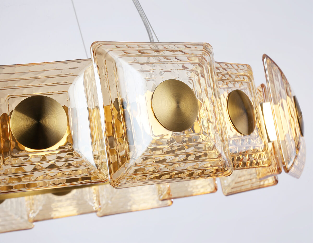 LH31027 BS/TI латунь/янтарь 72W 3000K D700*150 — изображение 4