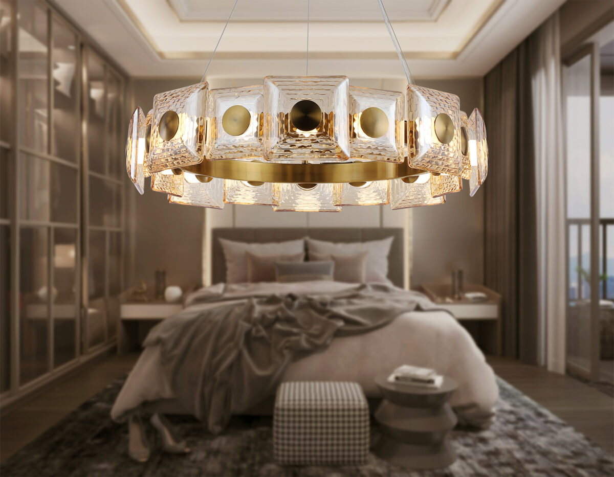 LH31027 BS/TI латунь/янтарь 72W 3000K D700*150 — изображение 6