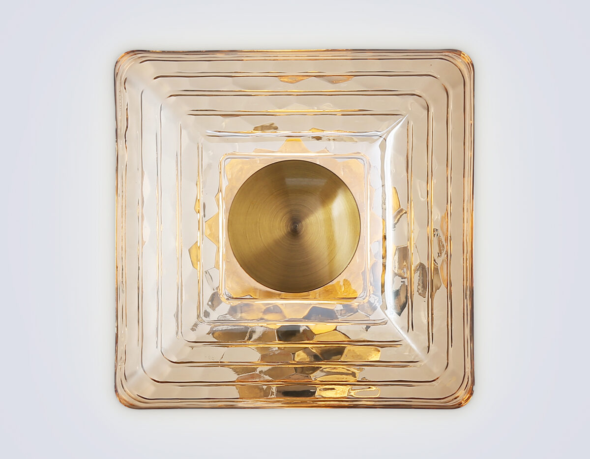 LH31035 BS/TI латунь/янтарь 6W 3000K 150*150*85 — изображение 2