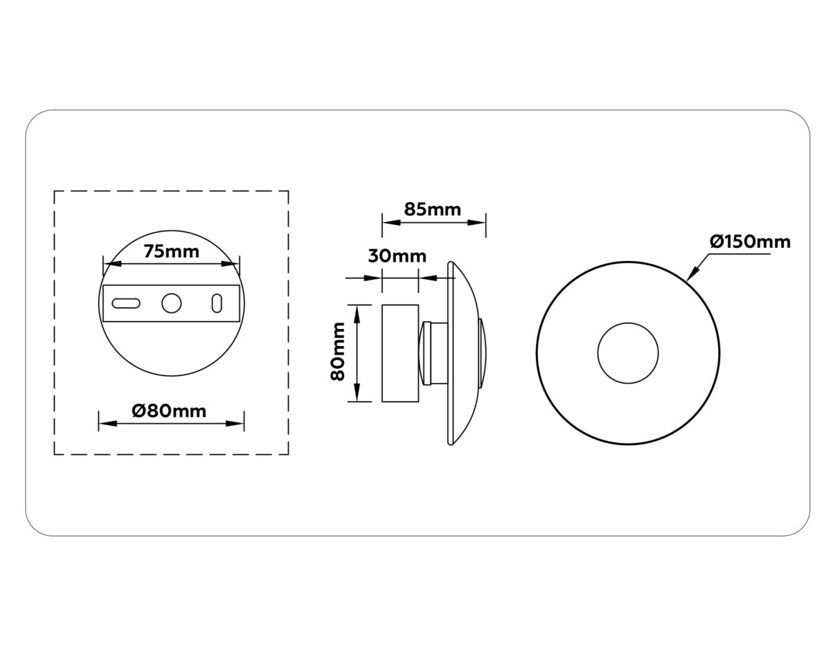 LH31037 GR/SM серый/дымчатый 6W 3000K 150*150*85 — изображение 6
