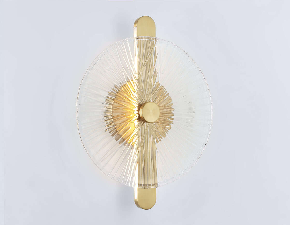 LH31143 BS/CL латунь/прозрачный 13W 3000K 280*70*350 — изображение 1