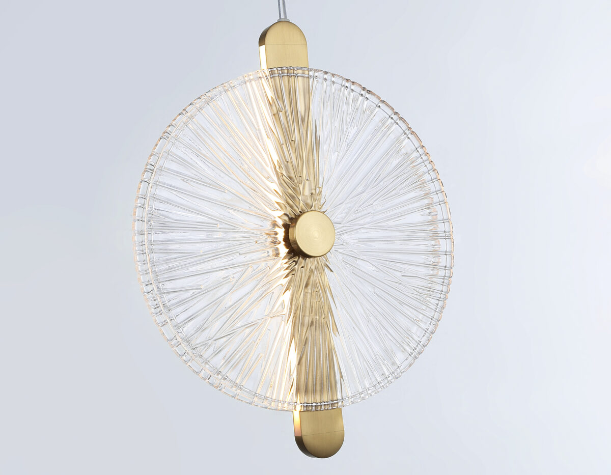 LH31147 BS/CL латунь/прозрачный 13W 3000K 280*60*350 — изображение 6