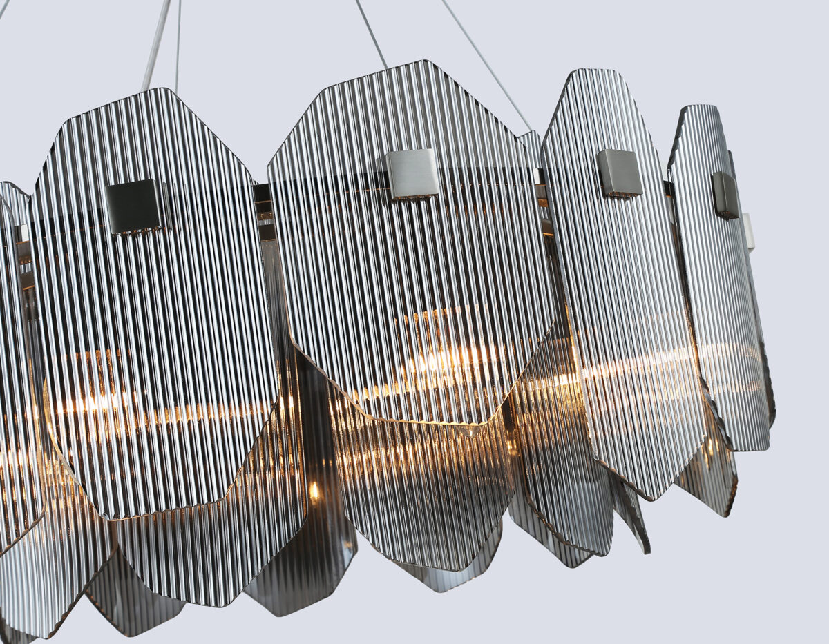 LH31203/8 SN/SM сатин никель/дымчатый E14*8 max 40W D650*270 — изображение 1