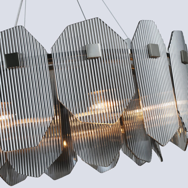 LH31203/8 SN/SM сатин никель/дымчатый E14*8 max 40W D650*270