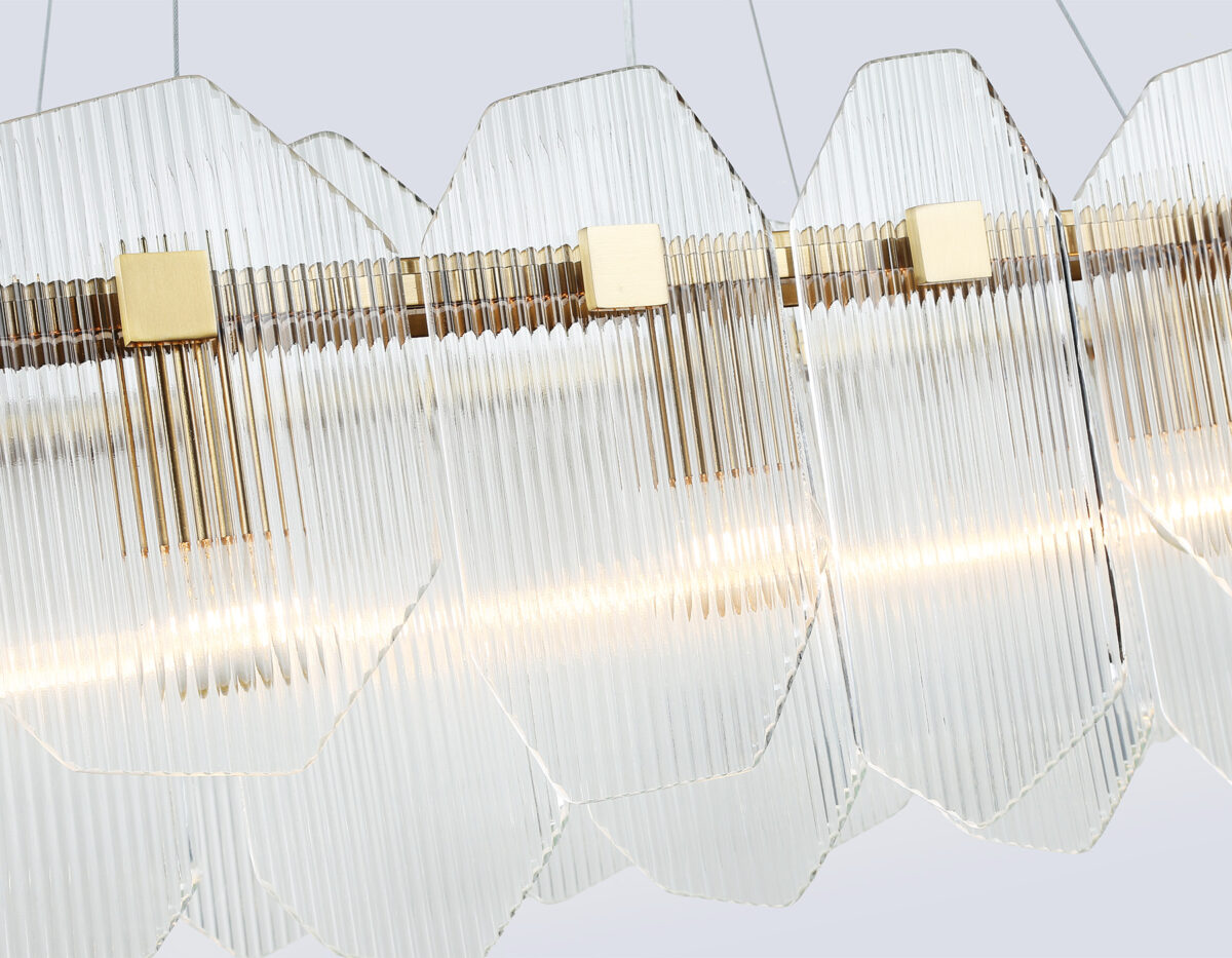 LH31255/12 BS/CL латунь/прозрачный E14*12 max 40W 1000*340*270 — изображение 6