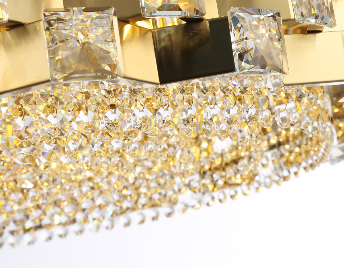 LH41009/18 BS/CL латунь/прозрачный E14*18 max 40W D700*320 — изображение 5