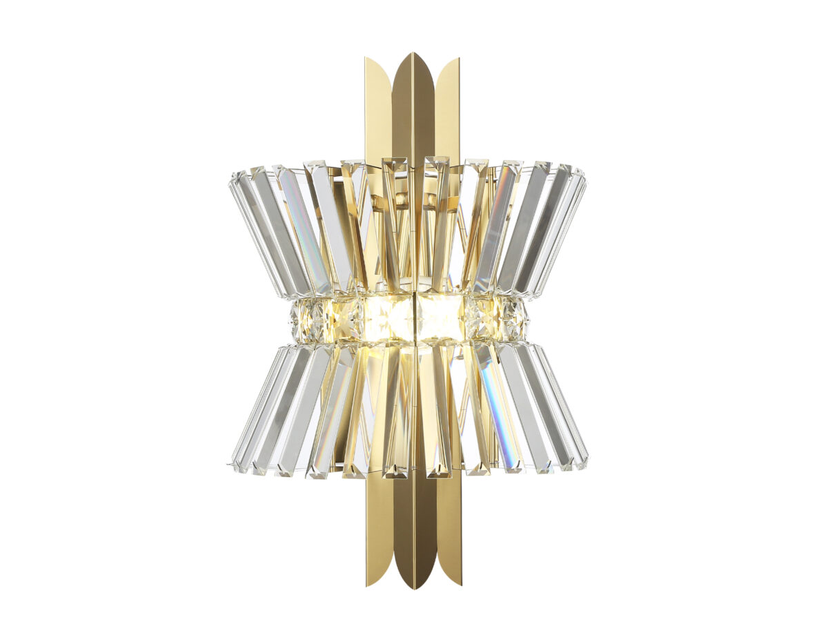 LH41029/2 BS/CL латунь/прозрачный E14*2 max 40W 310*180*460 — изображение 7