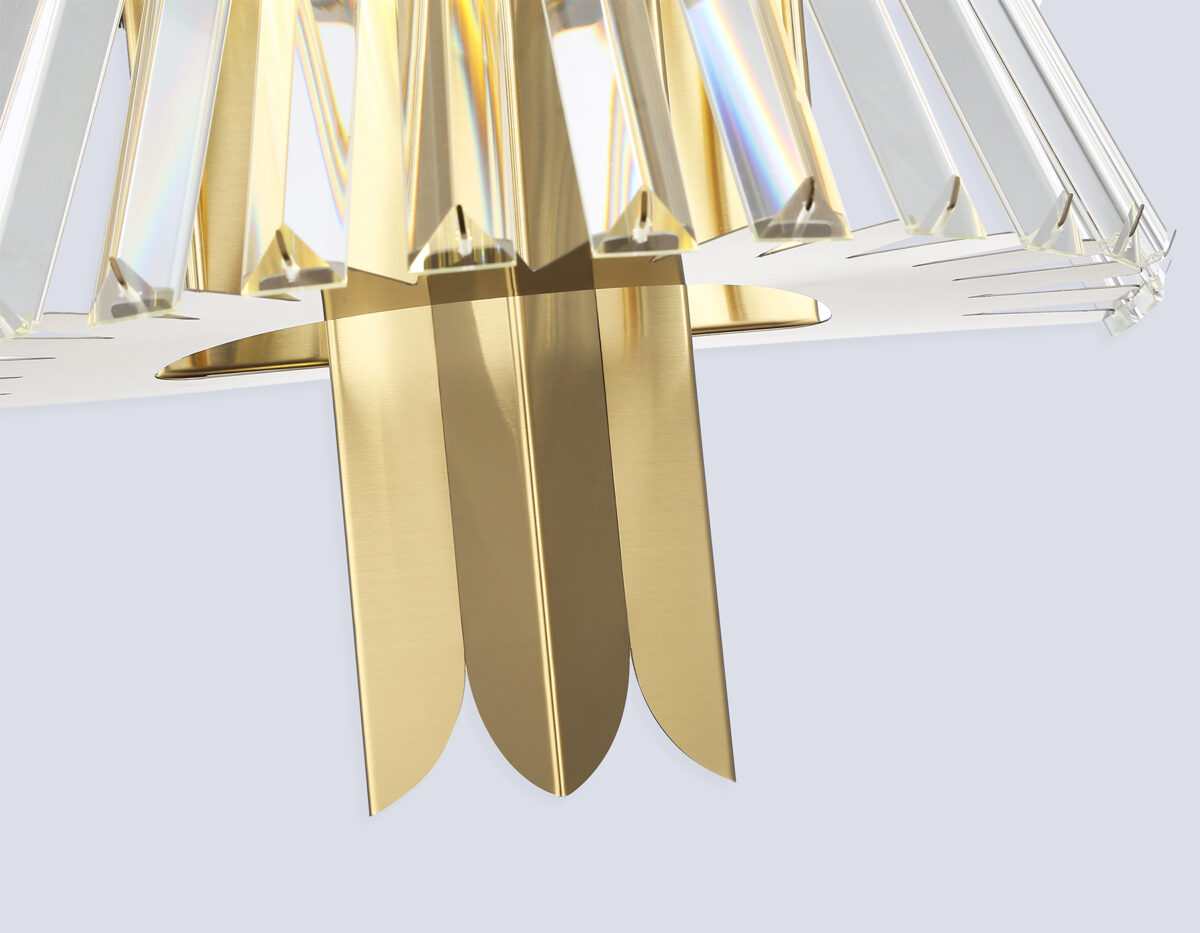 LH41029/2 BS/CL латунь/прозрачный E14*2 max 40W 310*180*460 — изображение 4