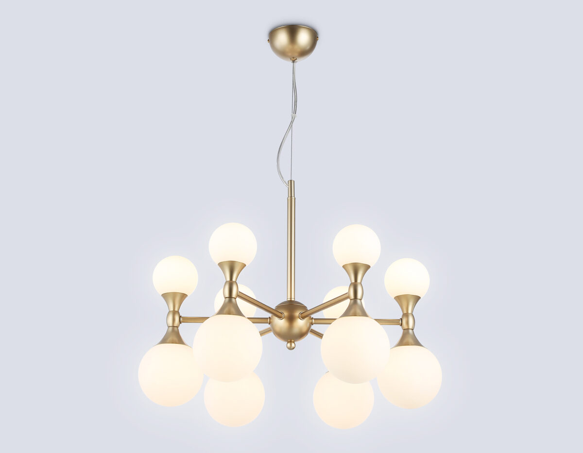 LH51050/12 GD/FR золото/белый матовый G9*12 max 28W D550*450 — изображение 2