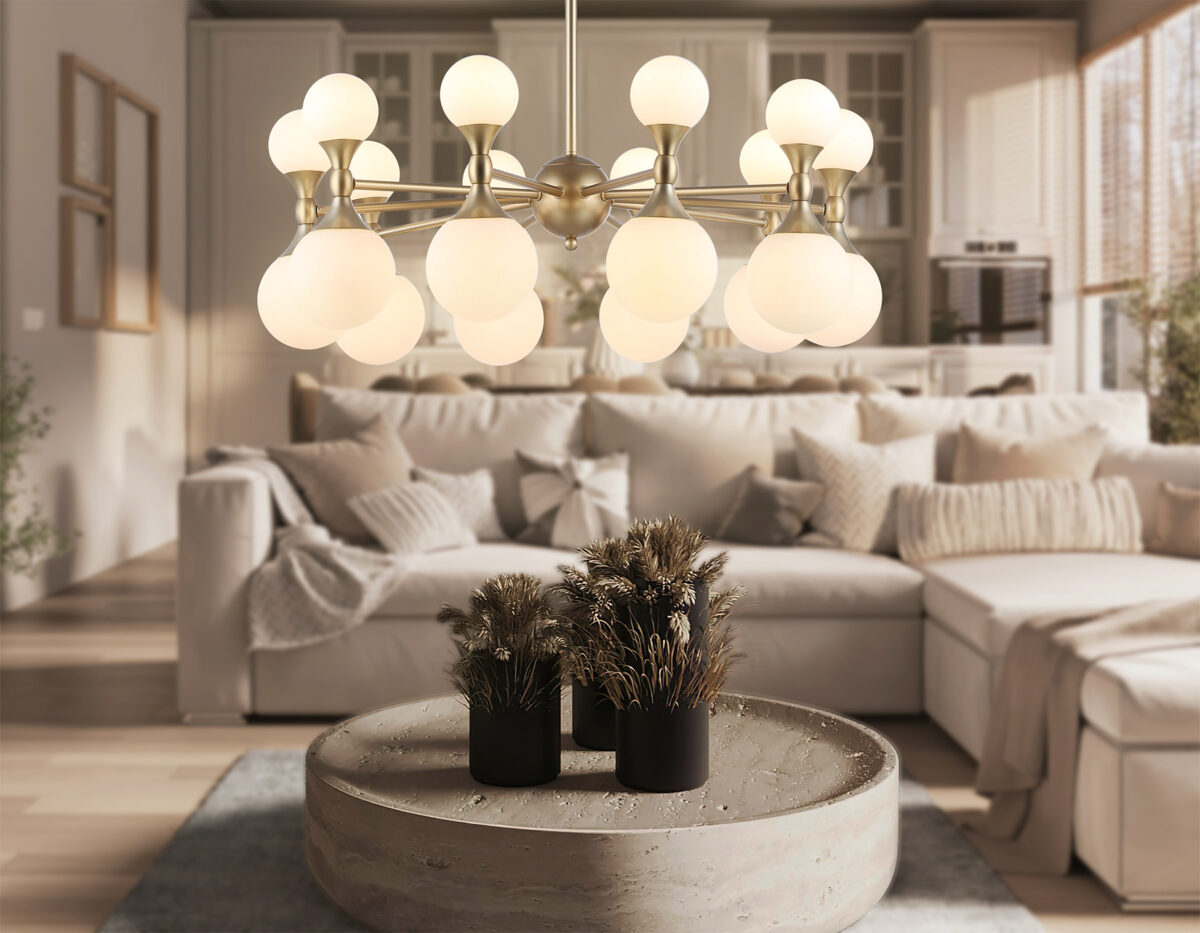 LH51051/20 GD/FR золото/белый матовый G9*20 max 28W D750*460 — изображение 5