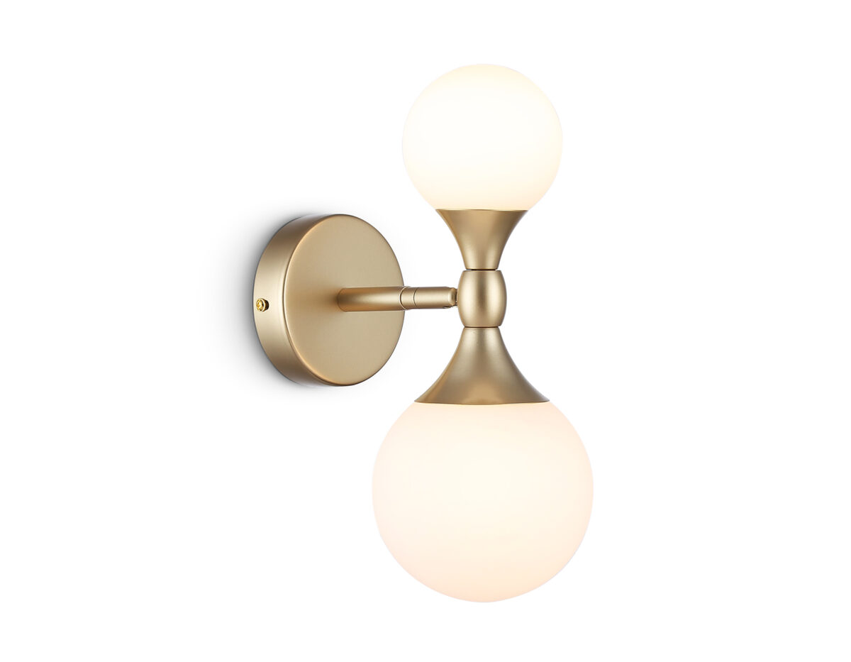 LH51053/2 GD/FR золото/белый матовый G9*2 max 28W 120*195*300 — изображение 7