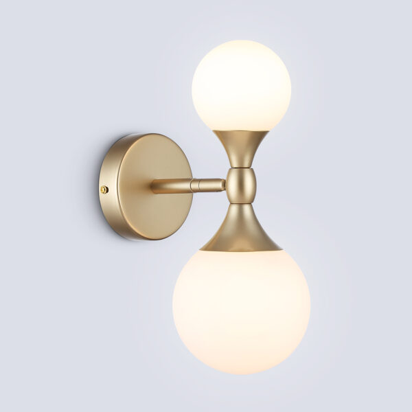 LH51053/2 GD/FR золото/белый матовый G9*2 max 28W 120*195*300