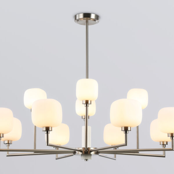 LH53005/12 SN/FR сатин никель/белый матовый G9*12 max 40W D910*680