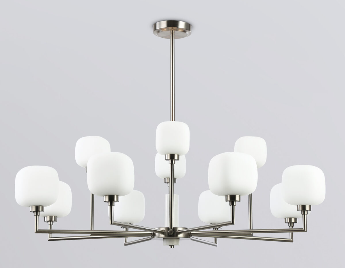 LH53005/12 SN/FR сатин никель/белый матовый G9*12 max 40W D910*680 — изображение 5