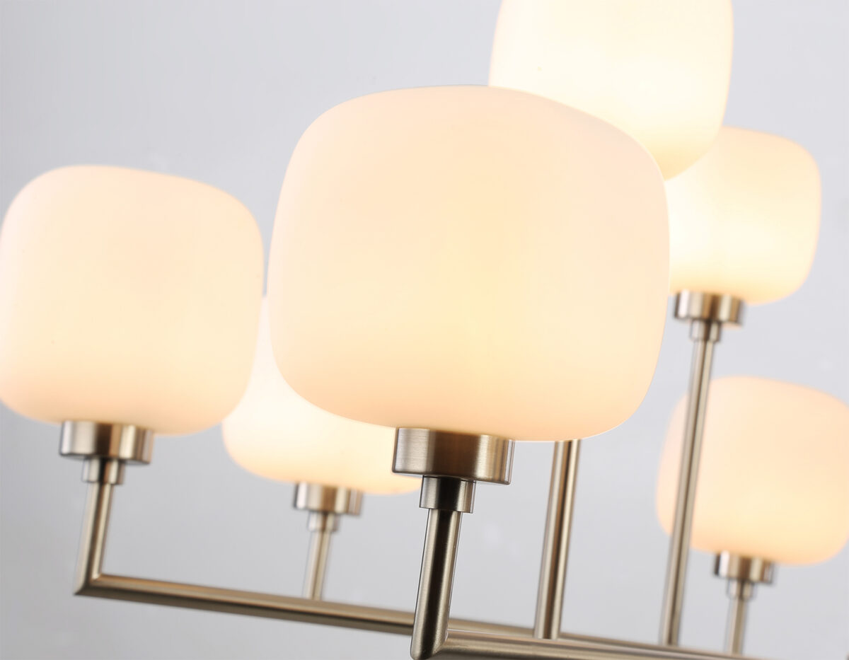 LH53005/12 SN/FR сатин никель/белый матовый G9*12 max 40W D910*680 — изображение 3