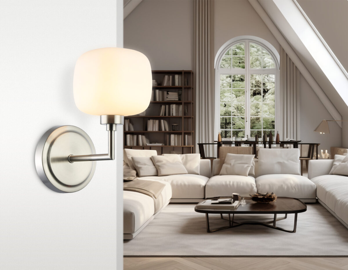 LH53007 SN/FR сатин никель/белый матовый G9 max 40W 195*120*230 — изображение 7