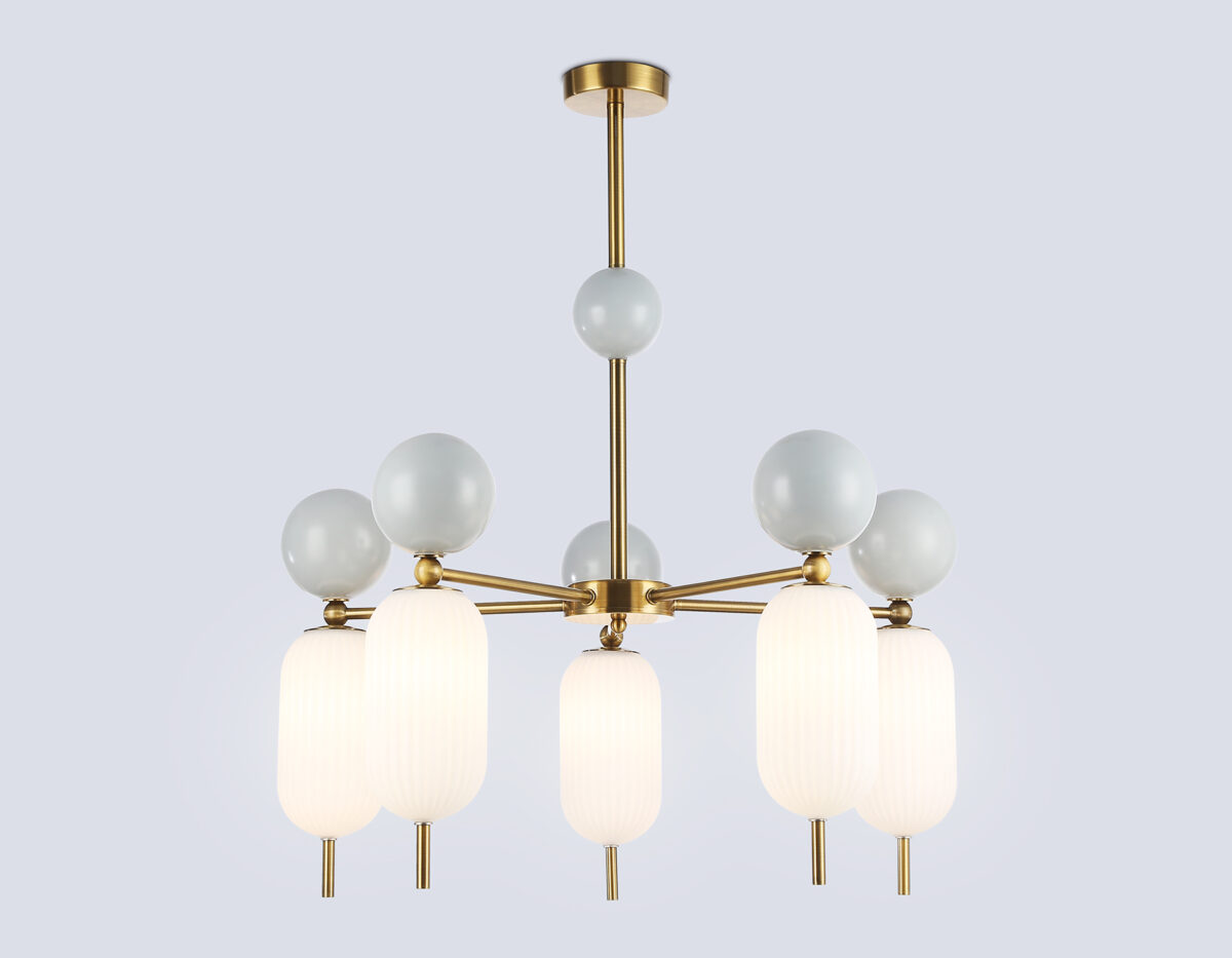 LH53104_mode1 LH53104/5 BS/GR/FR латунь/серый/белый матовый G9*5 max 28W D650*750 — изображение 1