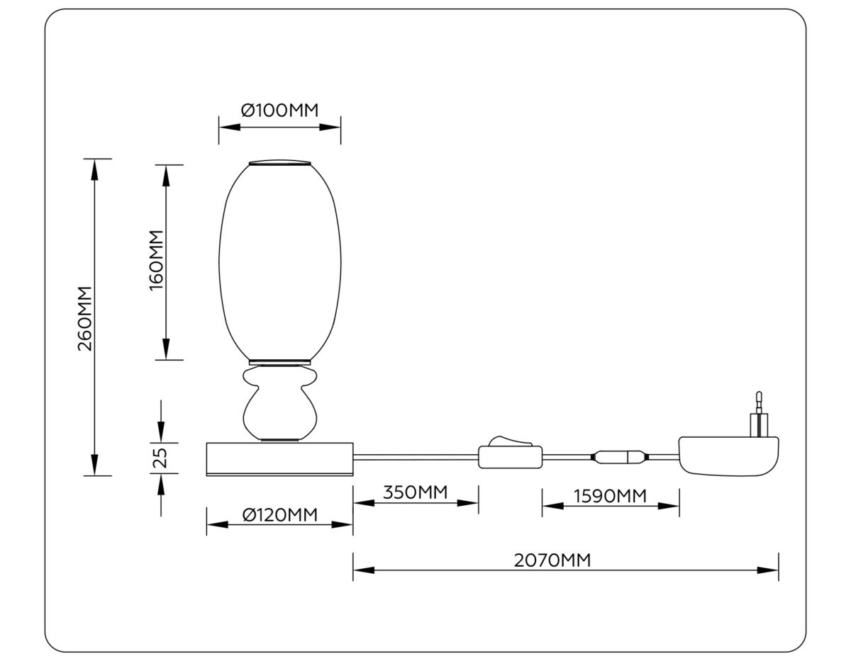 LH53154 BK/WH черный/белый 6W 3000K D120*260 — изображение 7
