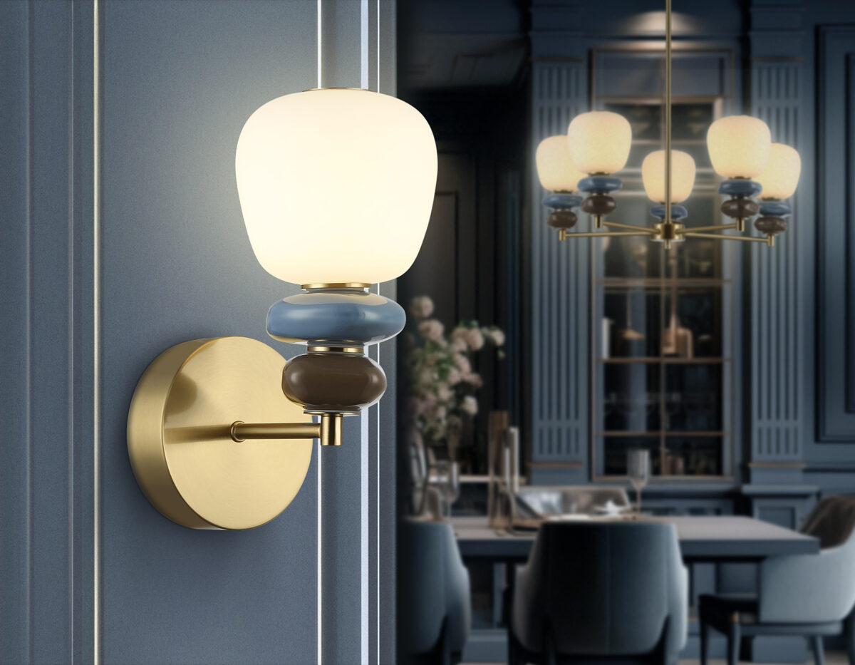 LH53168 SB/WH бронза/белый 8W 3000K 140*225*300 — изображение 6