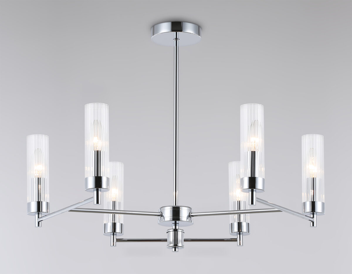 LH55151/6 CH/CL хром/прозрачный E14/6 max 40W D675*520 — изображение 5