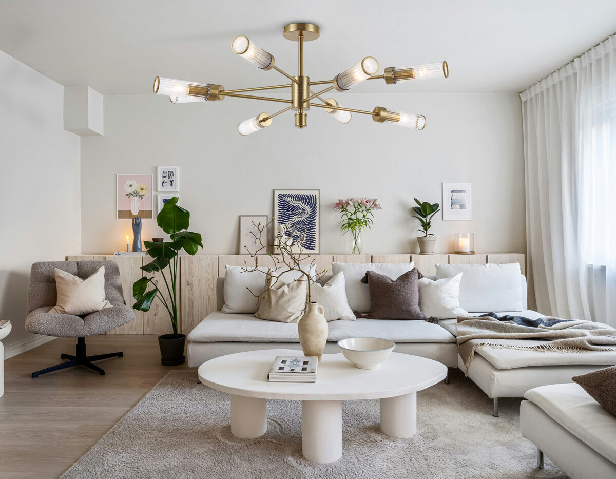 LH55162_inside LH55162/8 BS/CL латунь/прозрачный E14/8 max 40W D930*330 — изображение 1