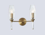 LH55206/2 BS/CL латунь/прозрачный E14*2 max 40W 330*170*280