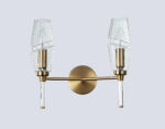 LH55206/2 BS/CL латунь/прозрачный E14*2 max 40W 330*170*280 — изображение 5