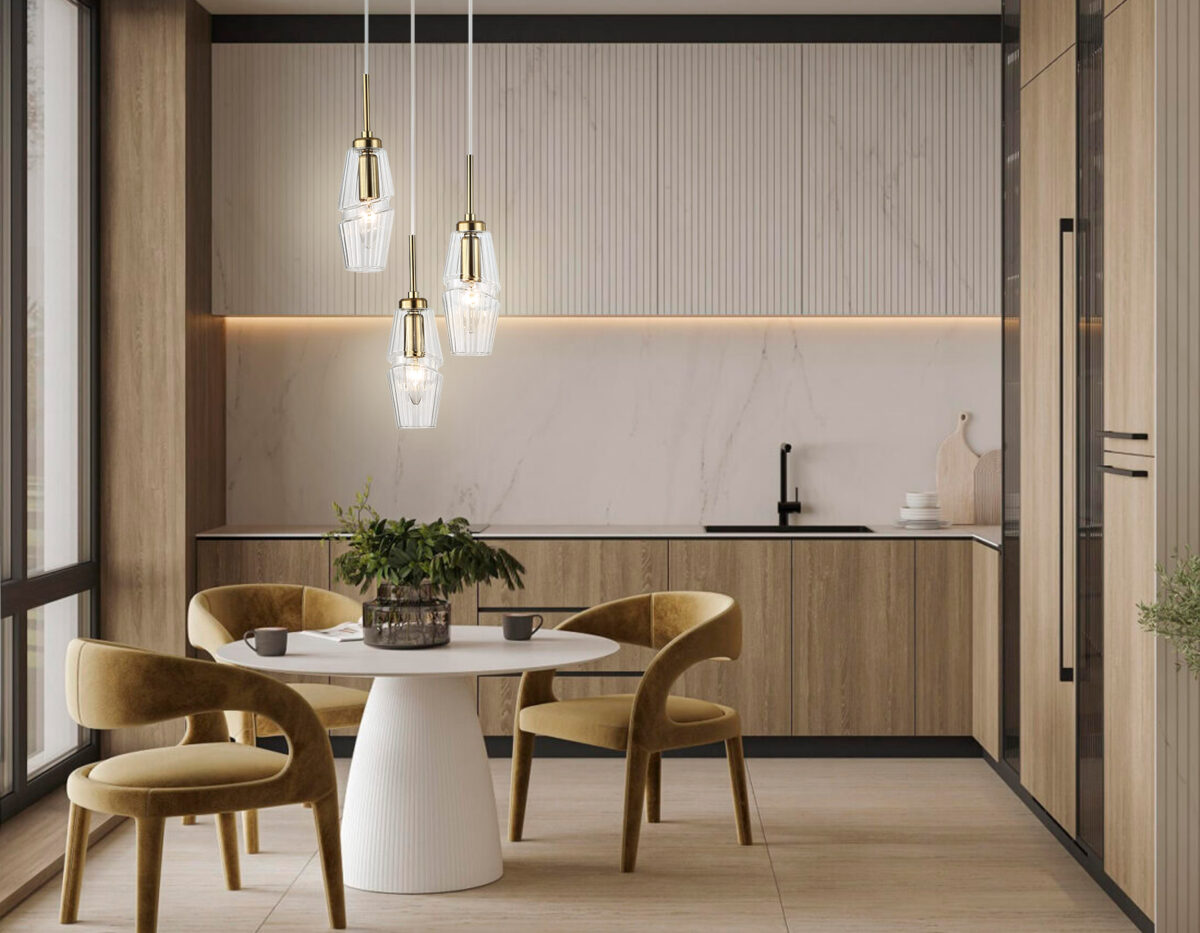 LH55210/3 BS/CL латунь/прозрачный E14*3 max 40W D240*470 — изображение 6