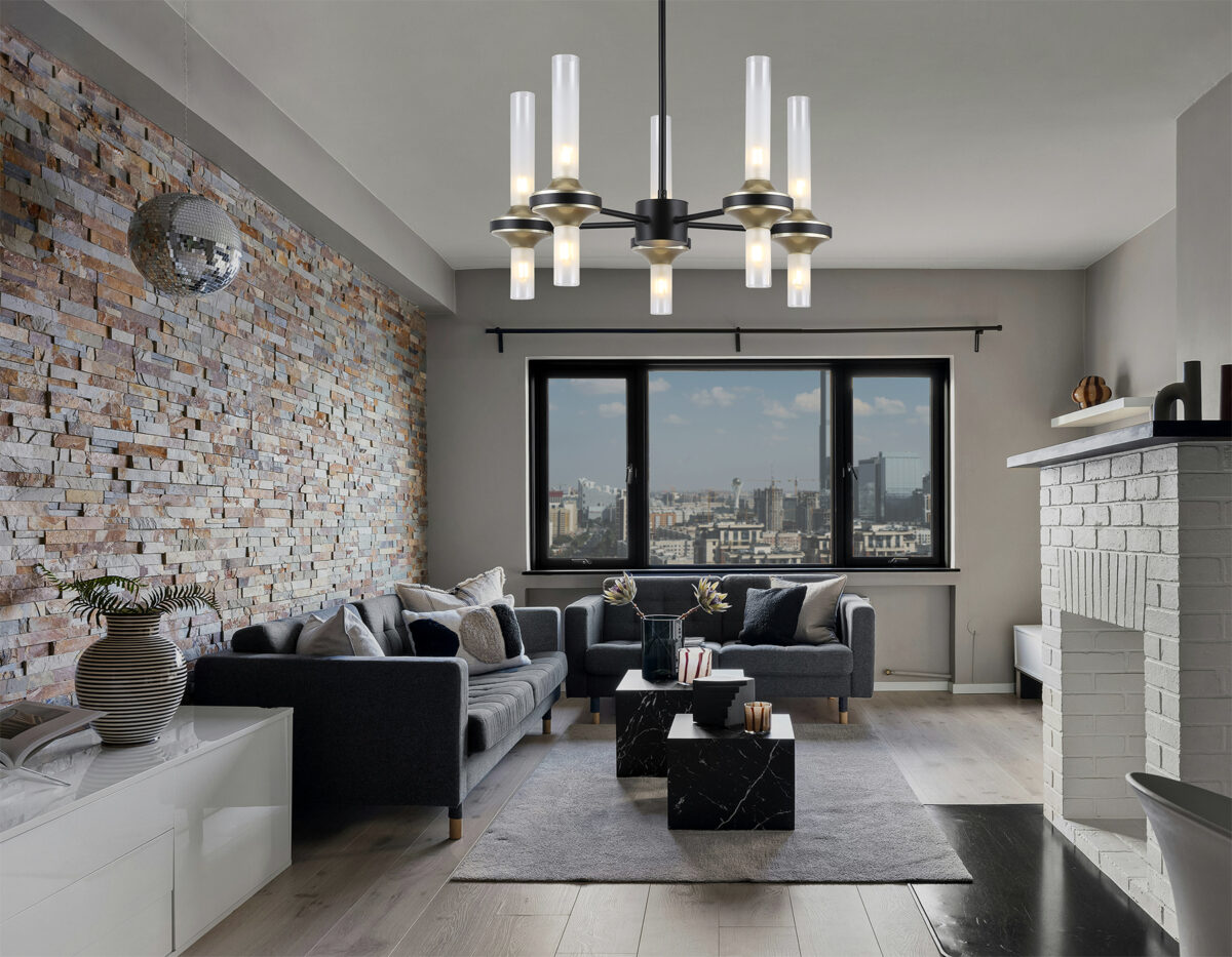 LH55351_inside LH55351/10 BK/CGD/CL черный/золото/прозрачный G9/10 max 30W D550*690 — изображение 1