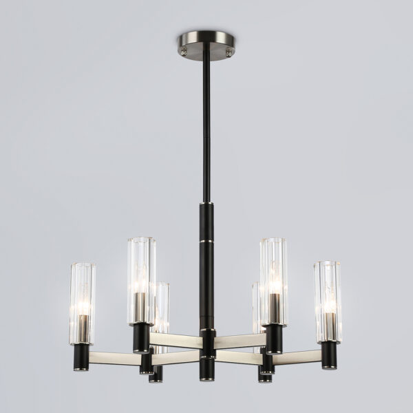 LH55501/6 SN/BK/CL сатин никель/черный/прозрачный E14*6 max 40W D570*760