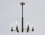 LH55501/6 SN/BK/CL сатин никель/черный/прозрачный E14*6 max 40W D570*760 — изображение 3
