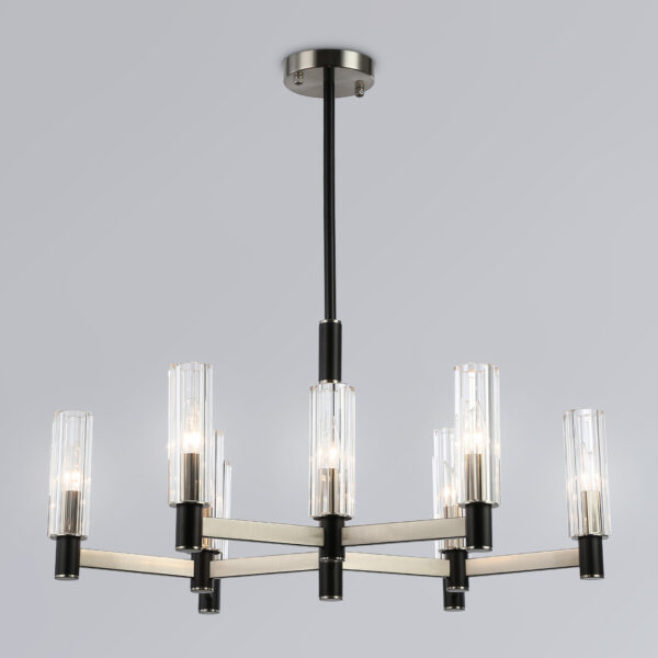 LH55503/9 SN/BK/CL сатин никель/черный/прозрачный E14*9 max 40W D760*760