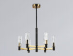 LH55511/6 BK/BS/CL черный/латунь/прозрачный E14*6 max 40W D570*760 — изображение 3