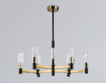 LH55513/9 BK/BS/CL черный/латунь/прозрачный E14*9 max 40W D760*760 — изображение 3
