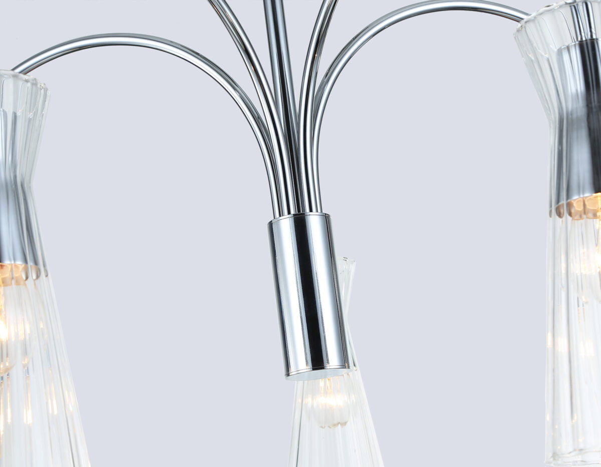 LH55651/5 СH/CL хром/прозрачный E14*5 max 40W D600*440 — изображение 6