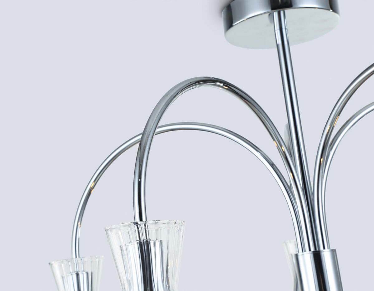 LH55651/5 СH/CL хром/прозрачный E14*5 max 40W D600*440 — изображение 7