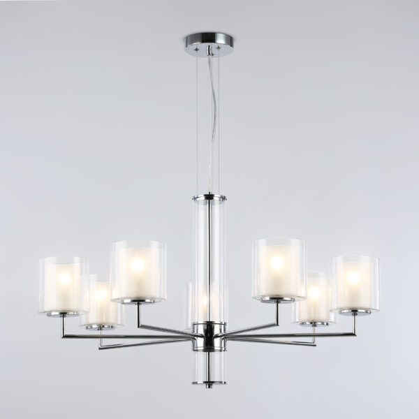 LH56003/7 СH/FR хром/белый матовый E14*7 max 40W D790*1260