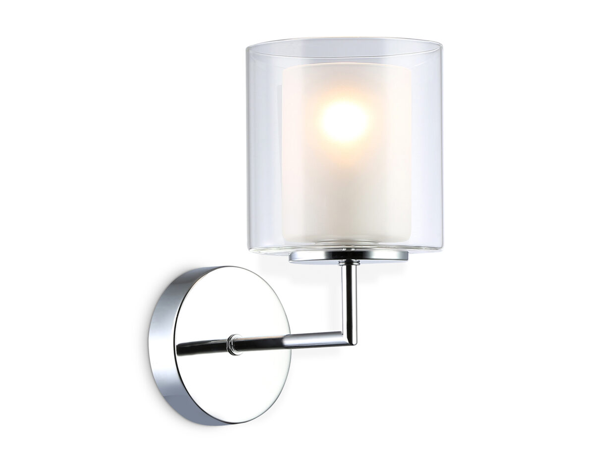 LH56005 СH/FR хром/белый матовый E14 max 40W 190*120*220 — изображение 8