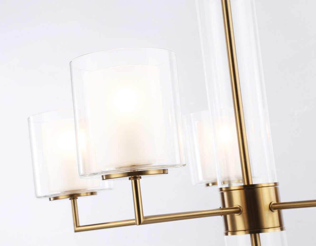 LH56011/5 BS/FR латунь/белый матовый E14*5 max 40W D640*1260 — изображение 4