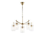 LH56031/5+1 BS/CL латунь/прозрачный E14*6 max 40W D680*1200 — изображение 8
