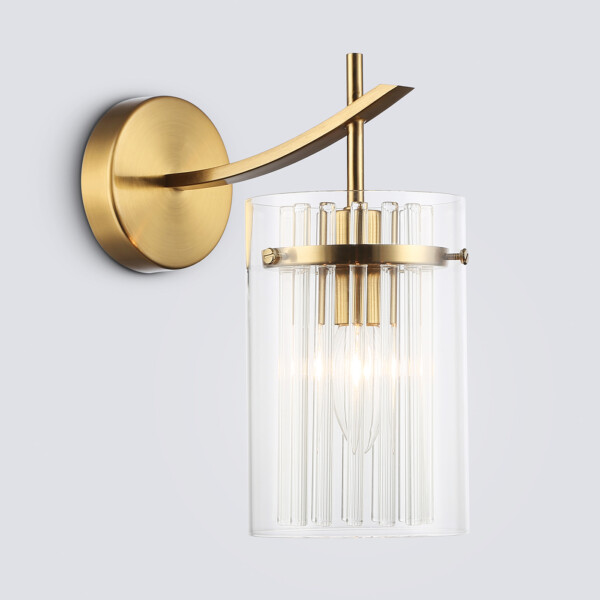 LH56035 BS/CL латунь/прозрачный E14 max 40W 220*120*255