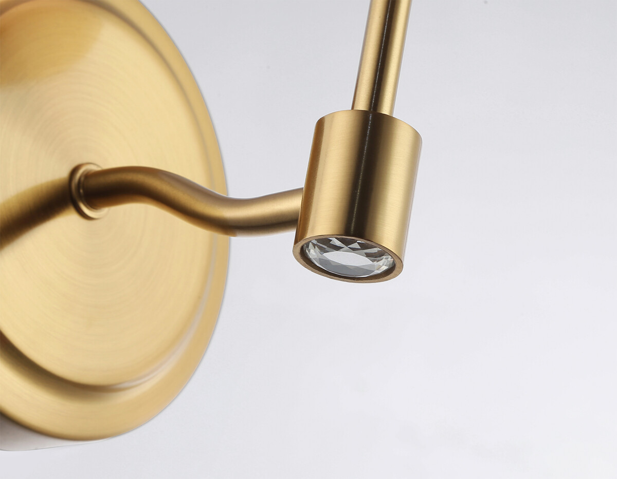 LH56056 BS/FR латунь/белый матовый E14 max 40W 160*120*280 — изображение 4