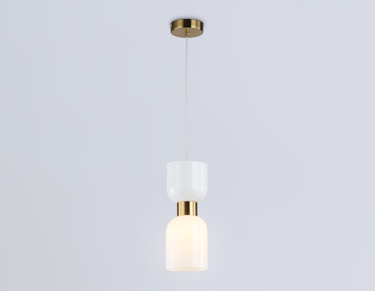 LH56091 BS/FR латунь/белый матовый E14 max 60W D120*1500 — изображение 1