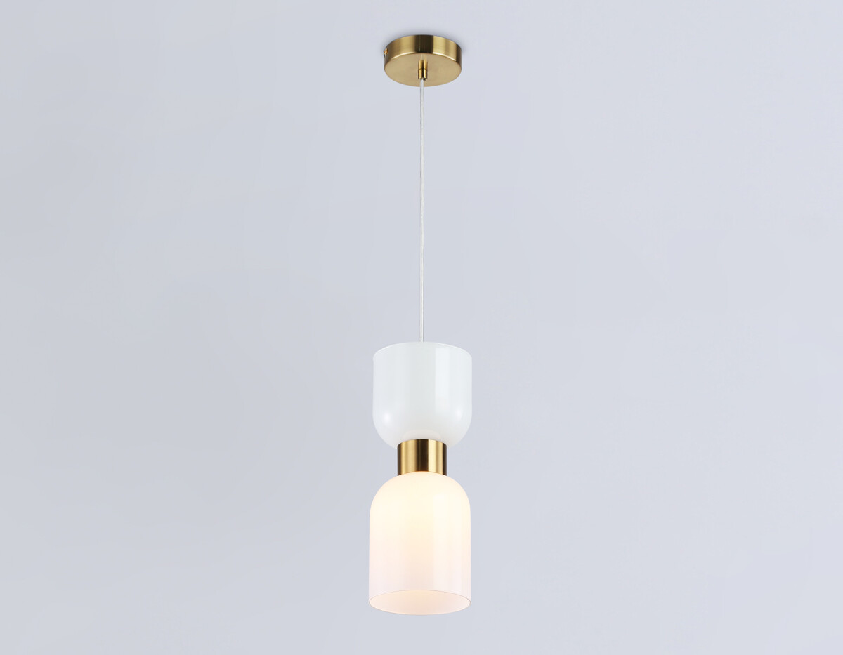 LH56091 BS/FR латунь/белый матовый E14 max 60W D120*1500 — изображение 2