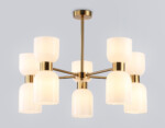 LH56093/10 BS/FR латунь/белый матовый E14*10 max 40W D700*510