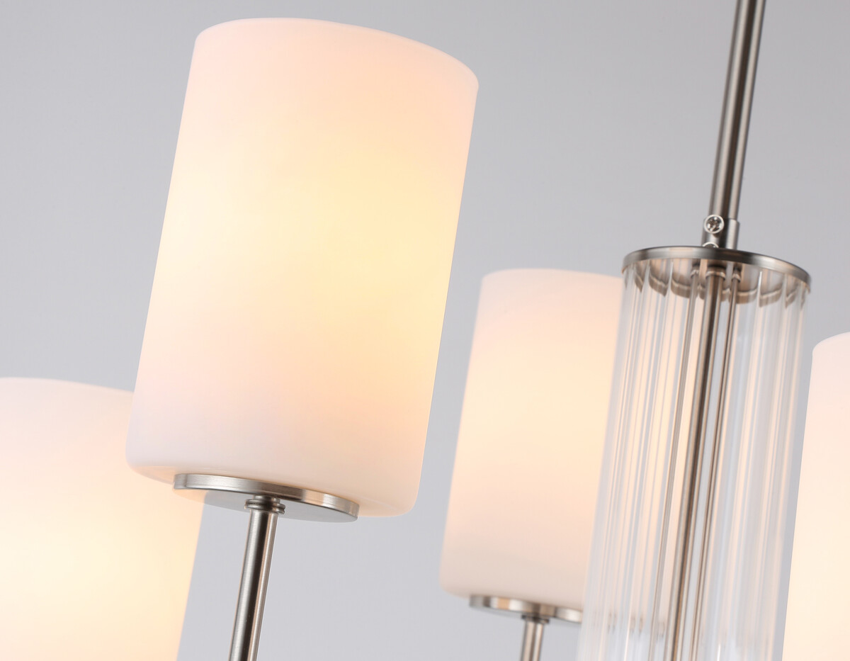 LH56211/6 SN/FR никель/белый матовый E27/6 max 60W D600*600 — изображение 3