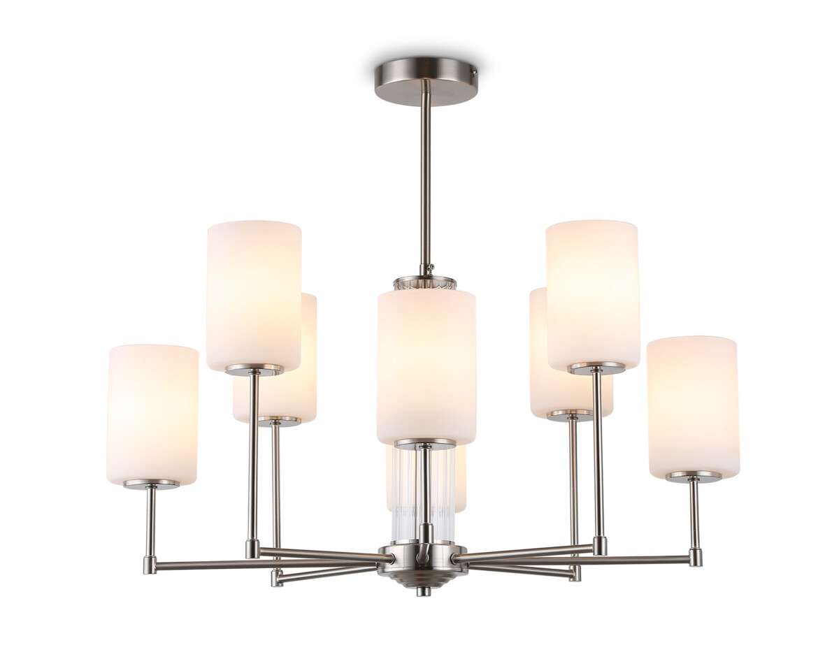 LH56213/8 SN/FR никель/белый матовый E27/8 max 60W D700*600 — изображение 6