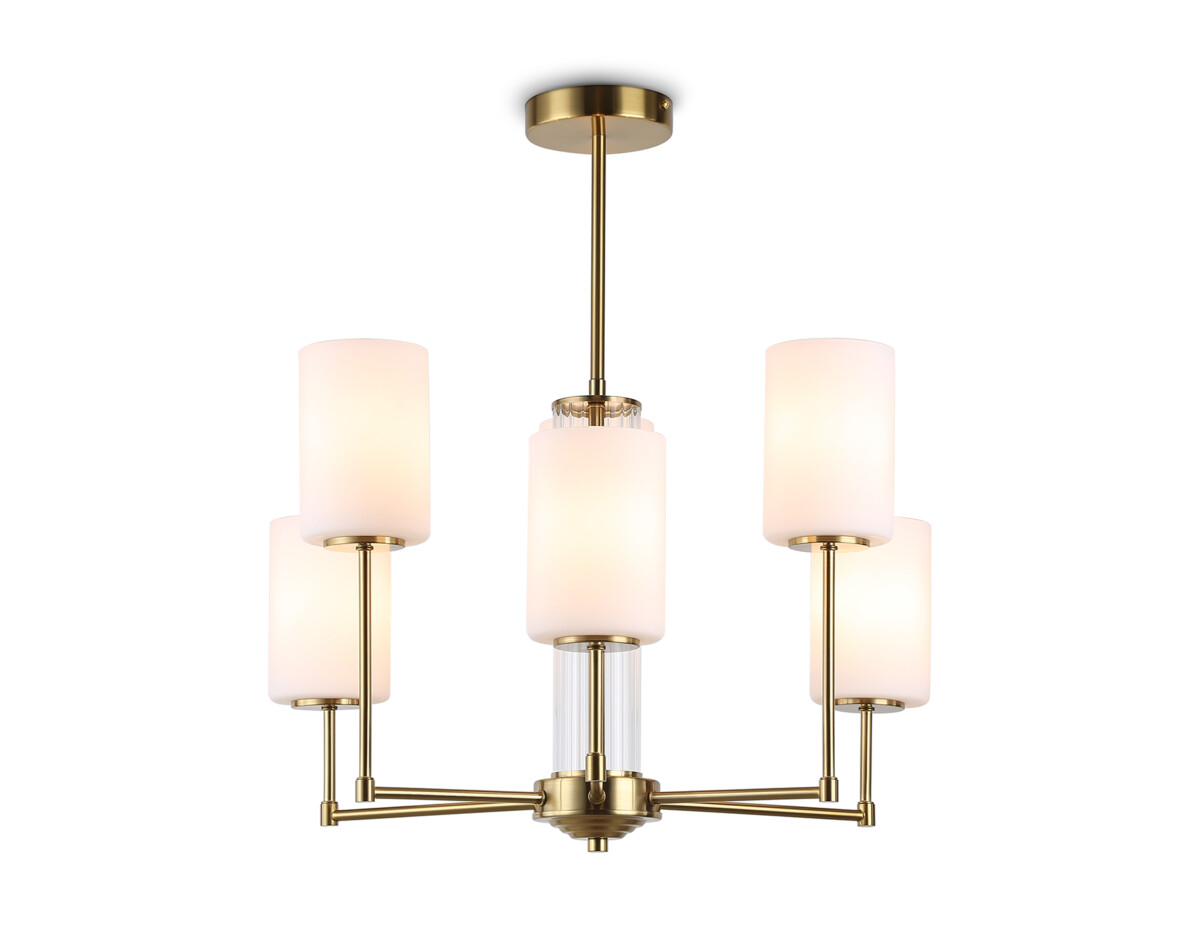 LH56215/6 BS/FR латунь/белый матовый E27/6 max 60W D600*600 — изображение 7