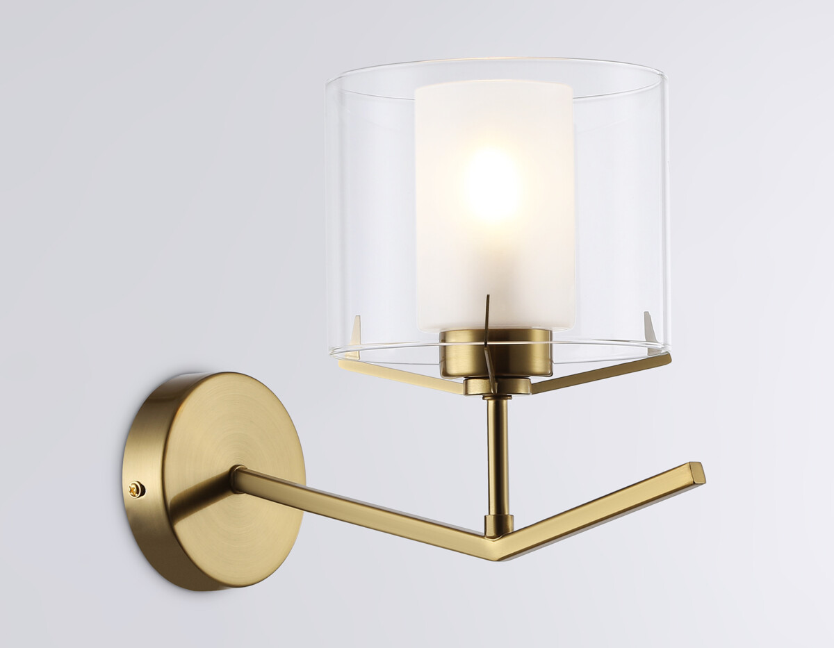 LH57010 BS/FR латунь/белый матовый E14 max 40W 280*150*220 — изображение 6